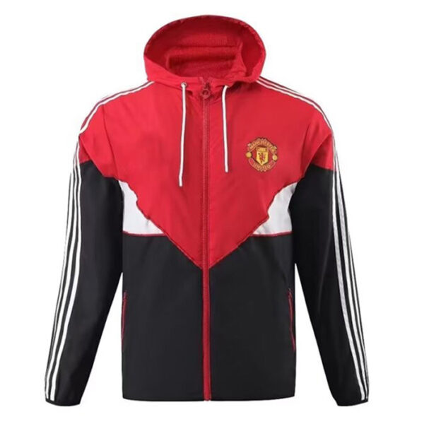 Manchester United black and red Windbreaker