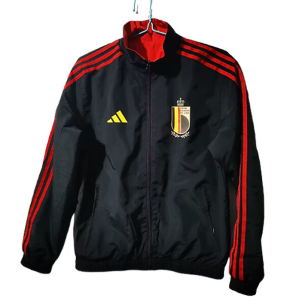 Belgium red and black double-sided Windbreaker